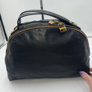 Borbonese Redwall Soft Leather Dome Bag